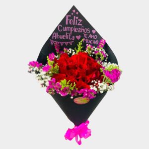 Bouquet en Cono, flores mixtas