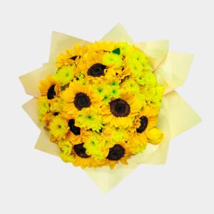 Bouquet Radiante de Girasoles y Flores Amarillas